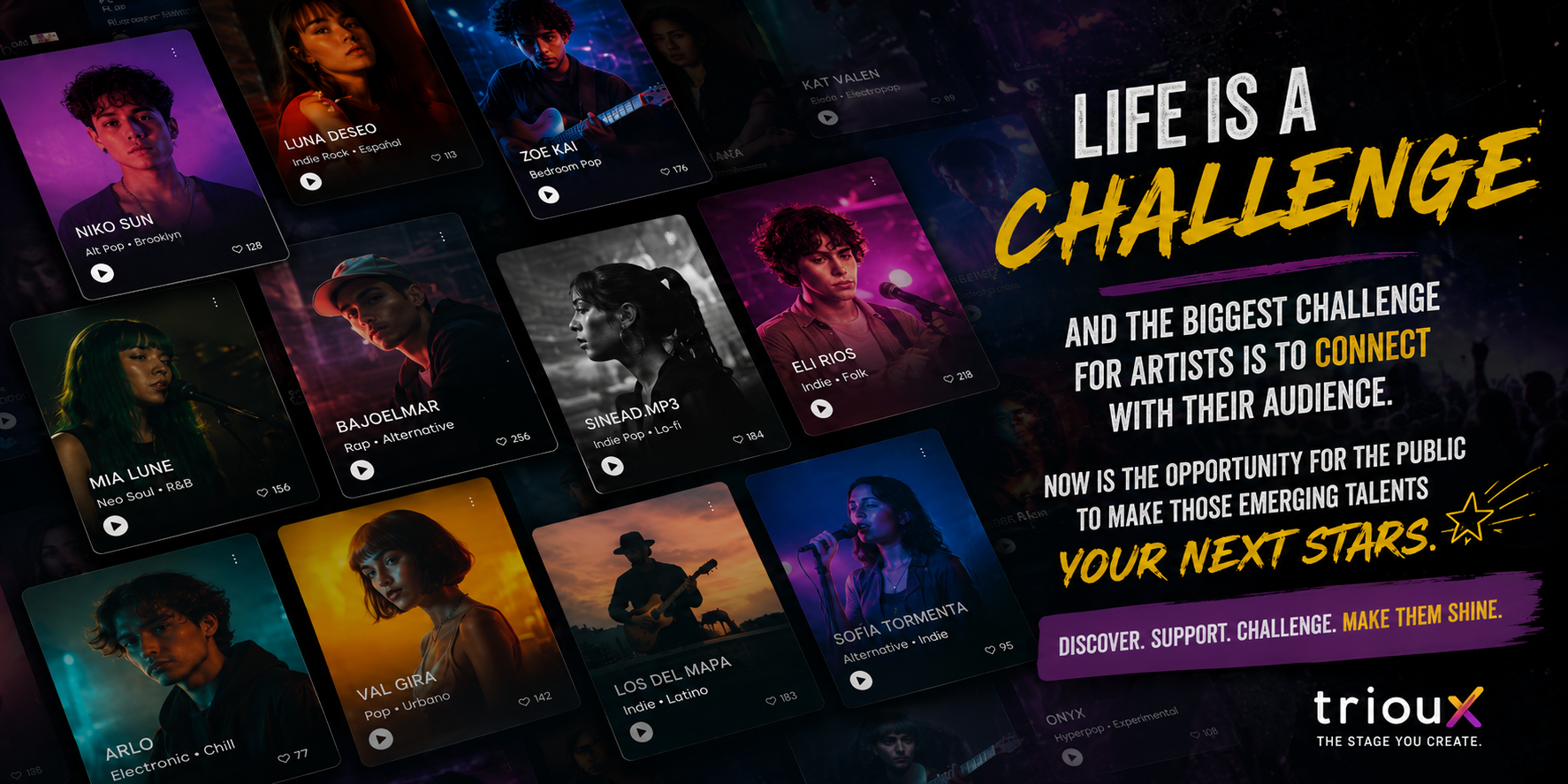 Trioux - Life is a Challenge artist showcase